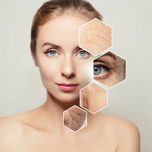 a woman showing ectoin skin benefits