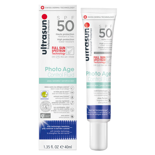 Ultrasun Photo Age Control Fluid Sensitive Skin | SPF 50 PA++++ 40 ml