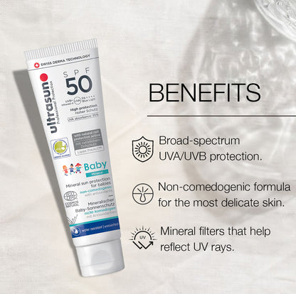 Ultrasun Baby Mineral Sunscreen benefits